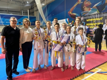 В  Казани проходило Первенство и Чемпионат России &quot;WORLD SO- KIOKUSHIN&quot; и наши каратисты вновь выступили на отлично